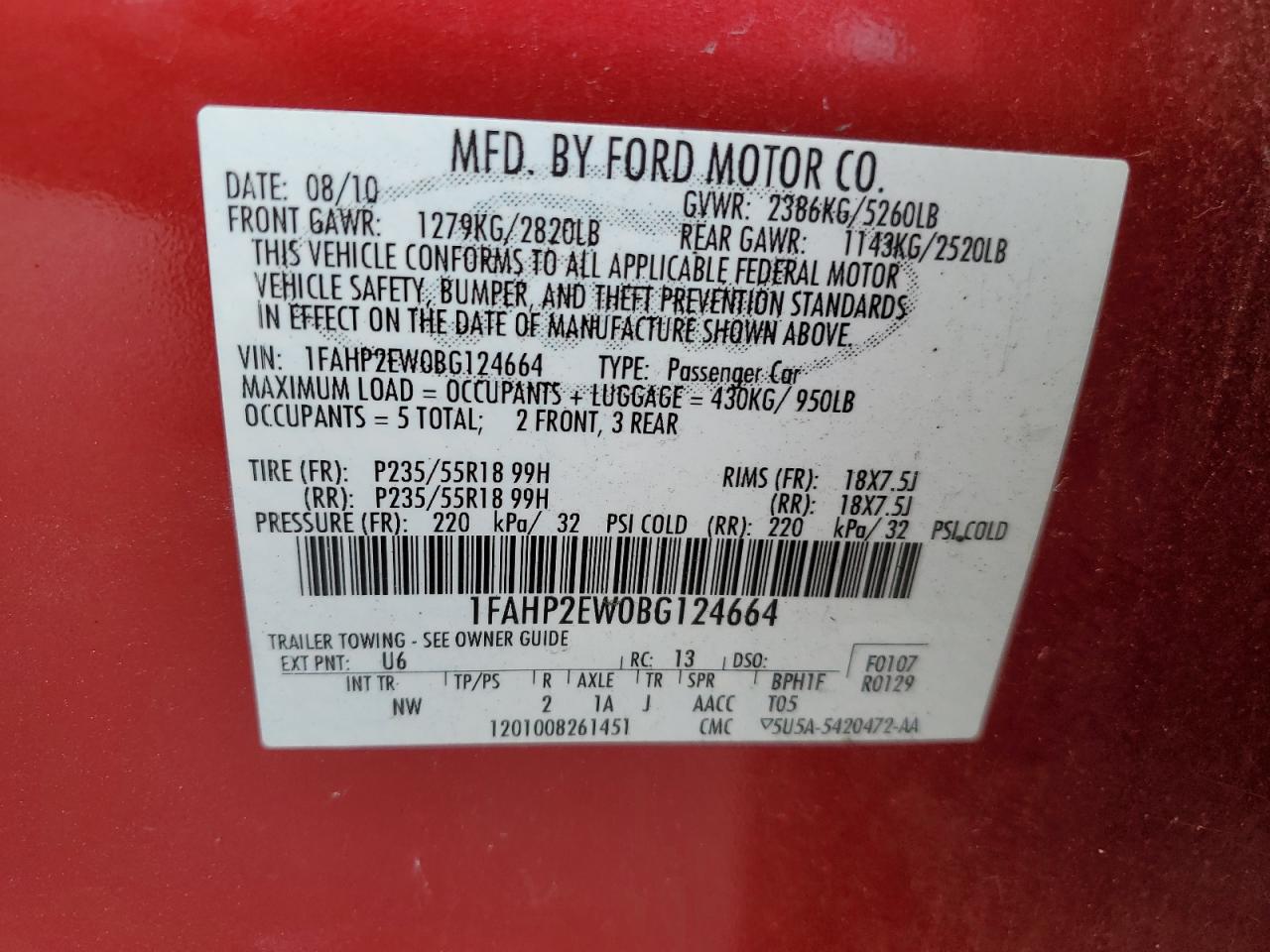 2011 Ford Taurus - Image 13