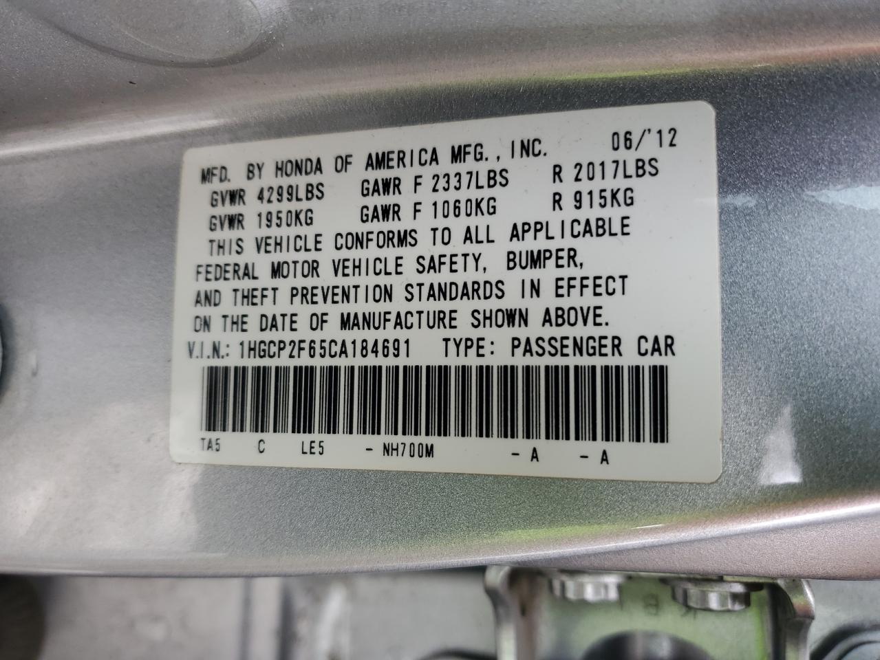 2012 Honda Accord - Image 15