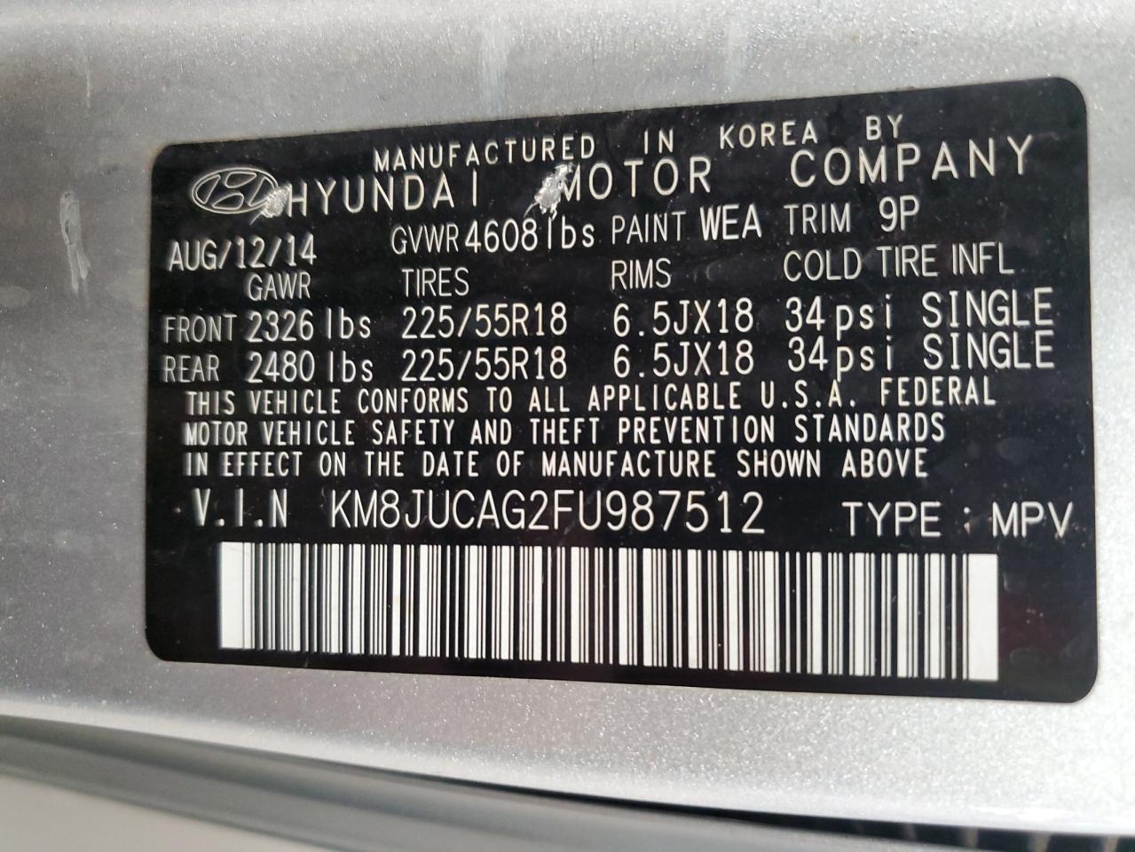 2015 Hyundai Tucson - Image 13