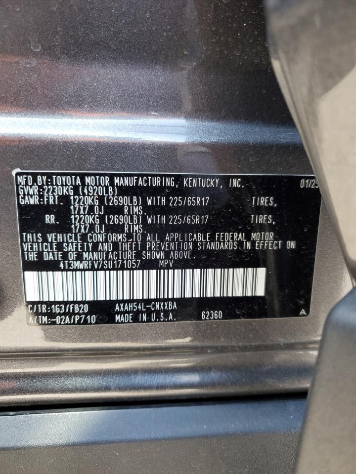 4T3MWRFV7SU171057 TOYOTA RAV4 2025