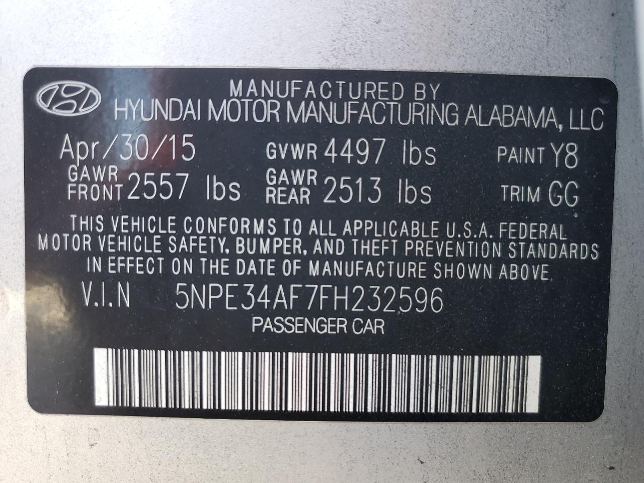 2015 Hyundai Sonata - Image 14