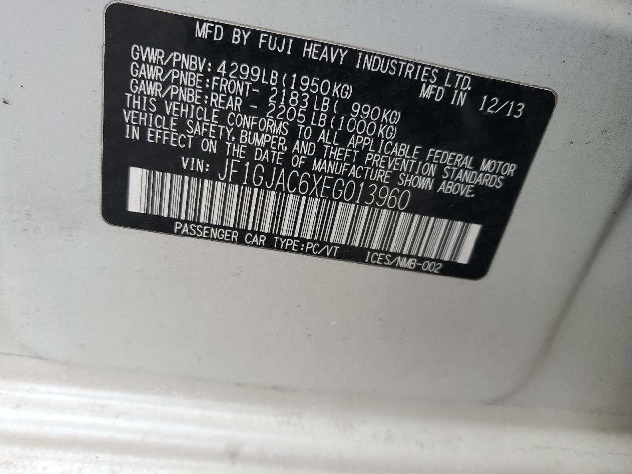 2014 Subaru Impreza - Image 12