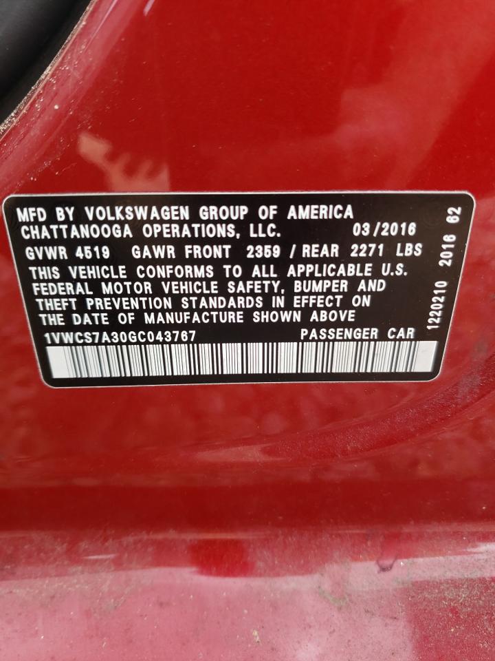 2016 Volkswagen Passat - Image 12