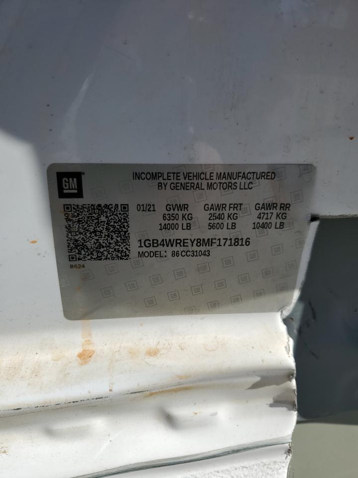 1GB4WREY8MF171816 CHEVROLET ALL Models 2021
