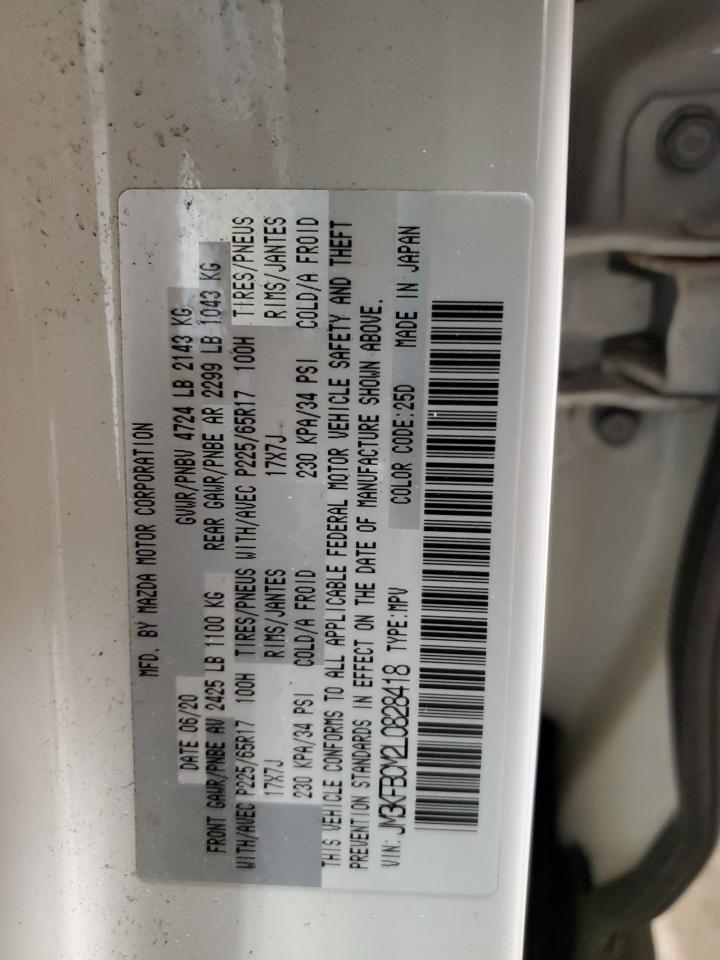 2020 Mazda Cx-5 Touring VIN: JM3KFBCM2L0828418 Lot: 43108055