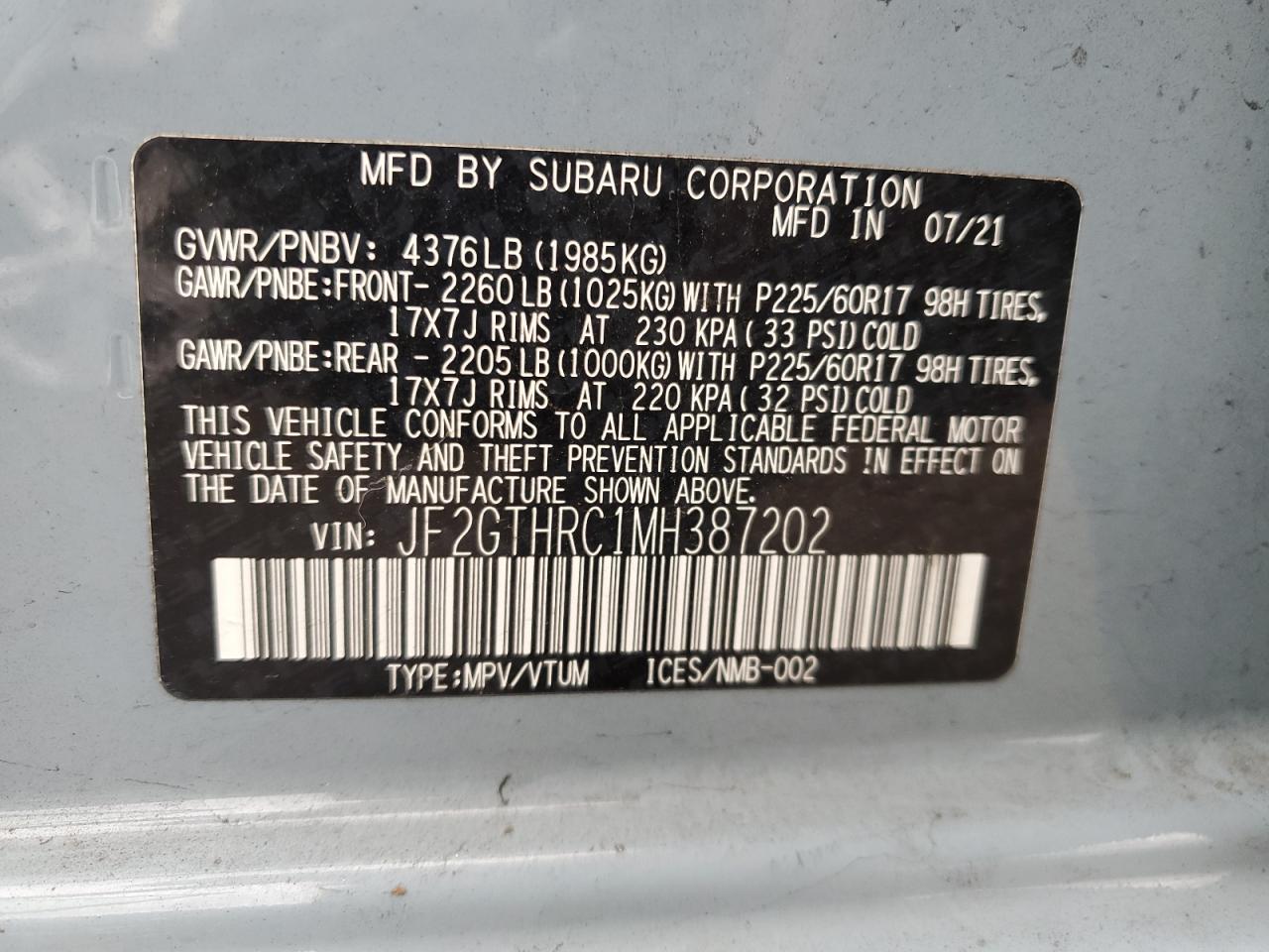 2021 Subaru XV - Image 13