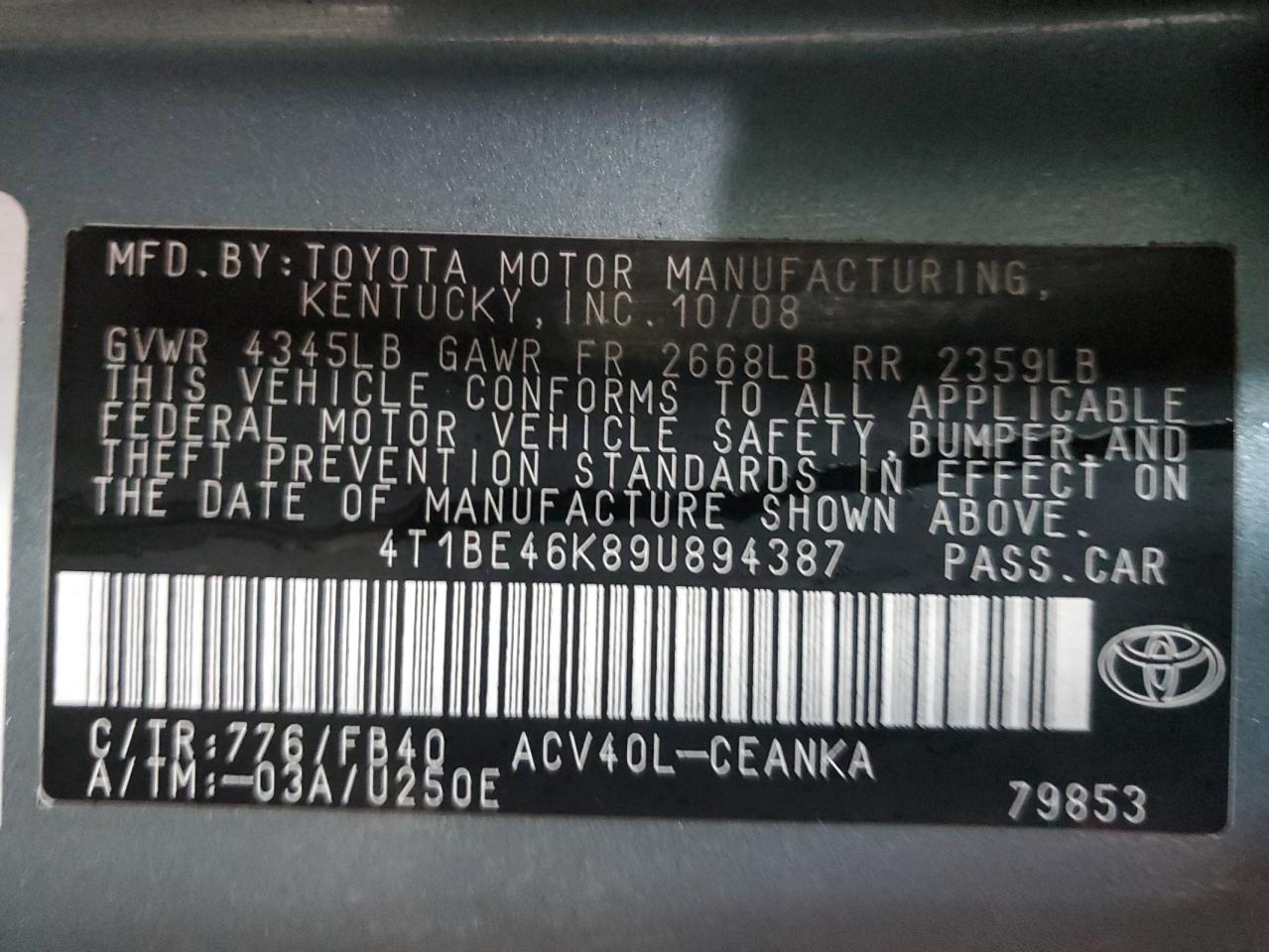 2009 Toyota Camry - Image 12