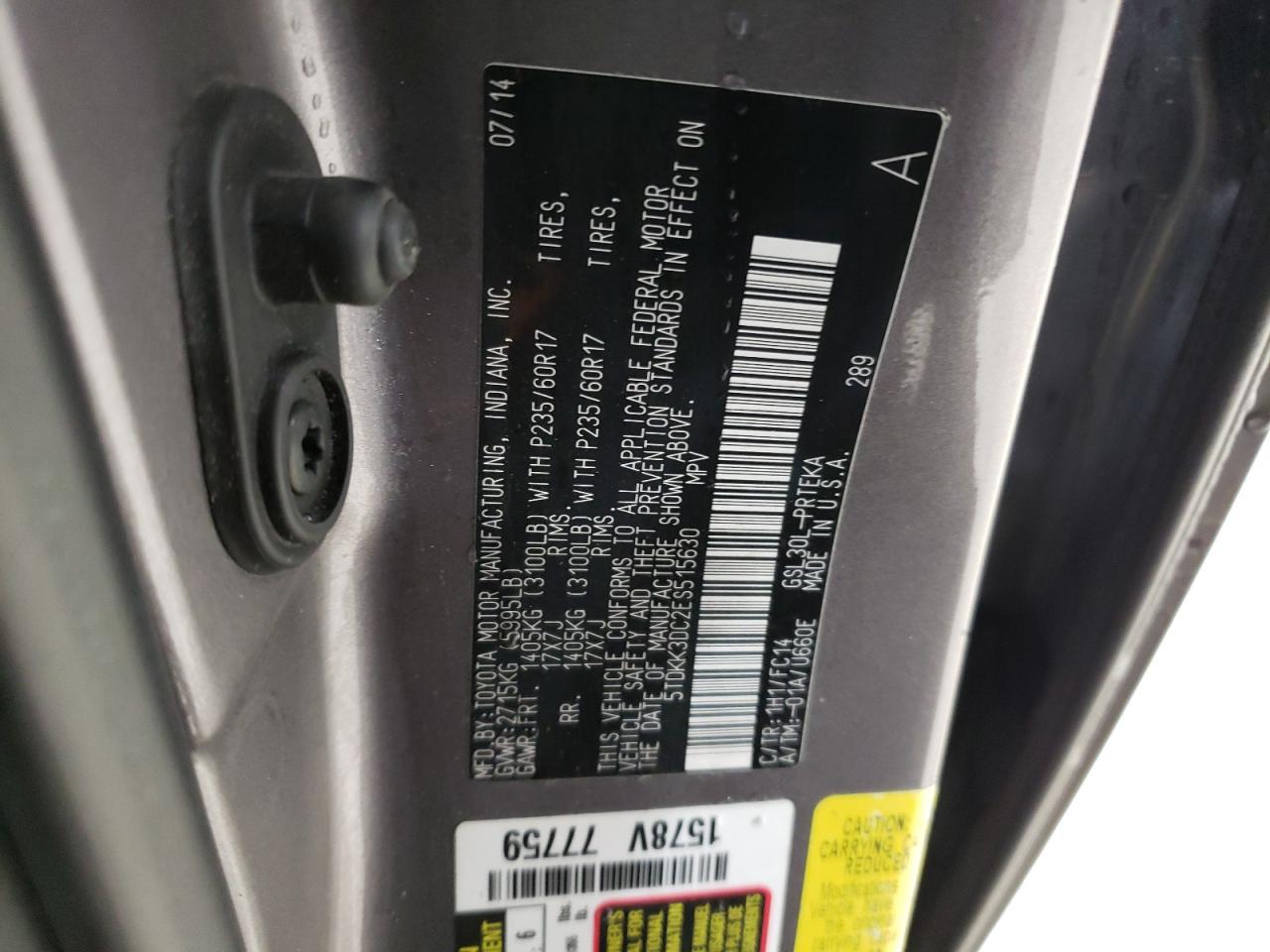 2014 Toyota Sienna - Image 13