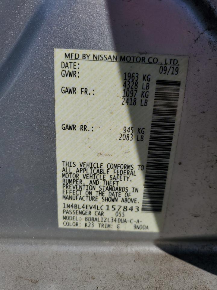 1N4BL4EV4LC157843 NISSAN ALTIMA 2020
