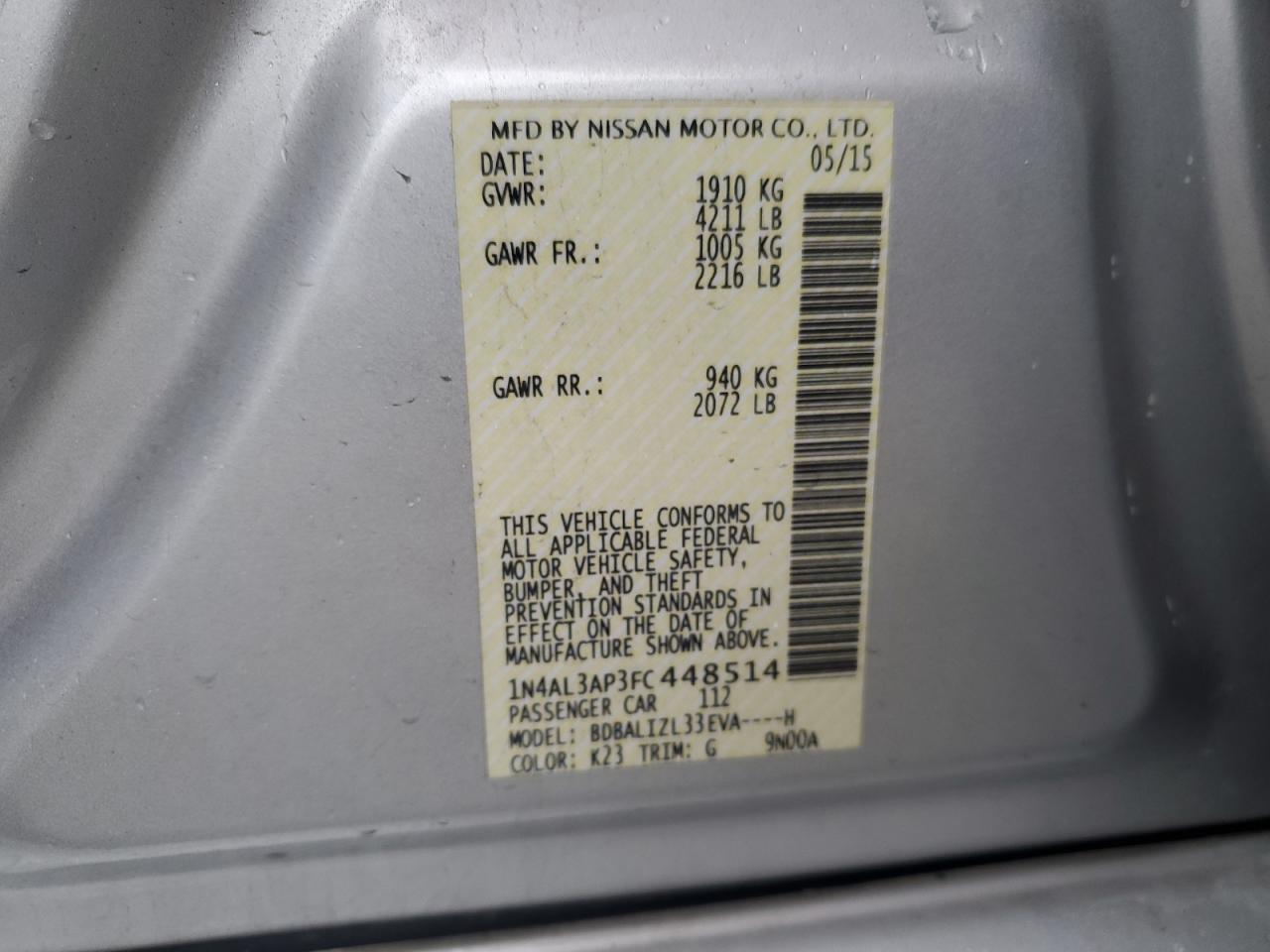 2015 Nissan Altima - Image 12