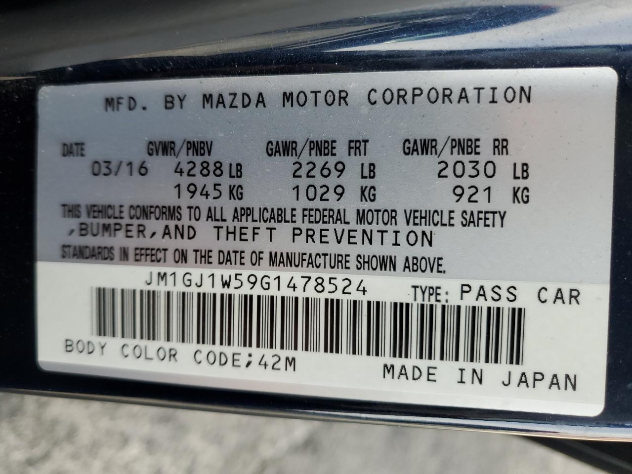 2016 Mazda 6 - Image 14