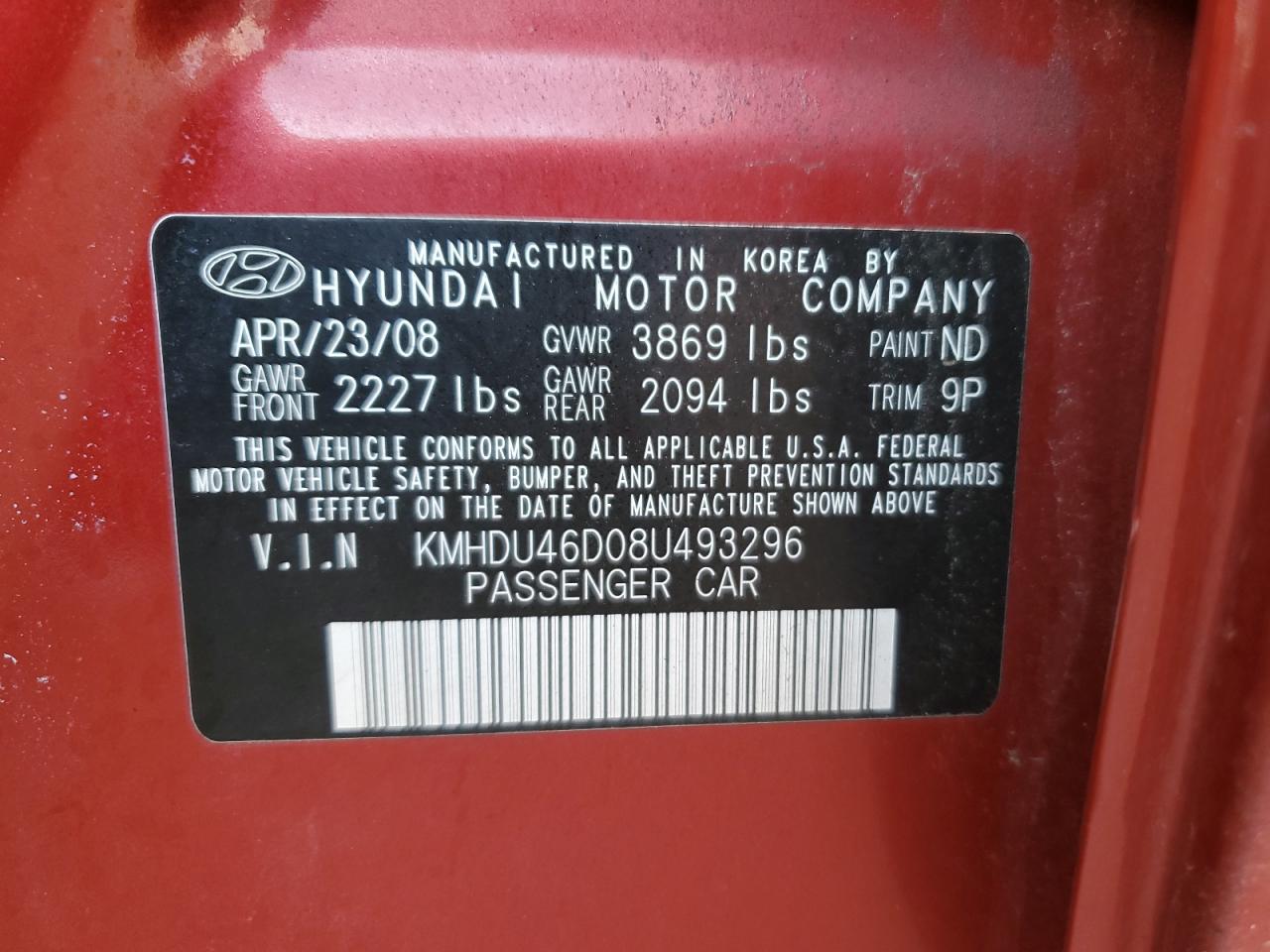2008 Hyundai Elantra - Image 12