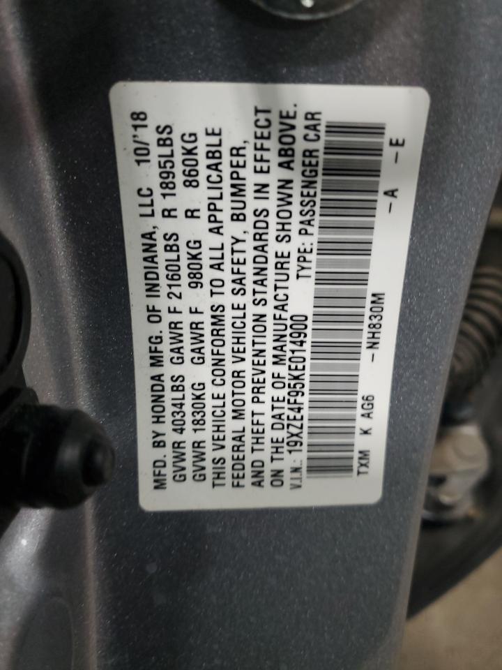 19XZE4F95KE014900 HONDA INSIGHT 2019