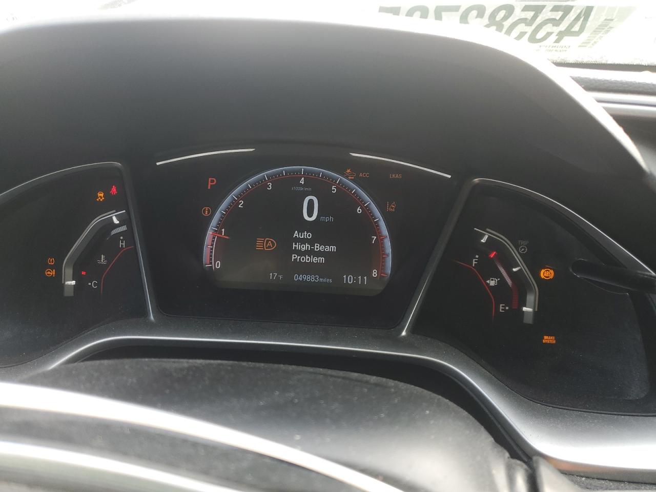 2HGFC4B86KH307569 HONDA CIVIC 2019