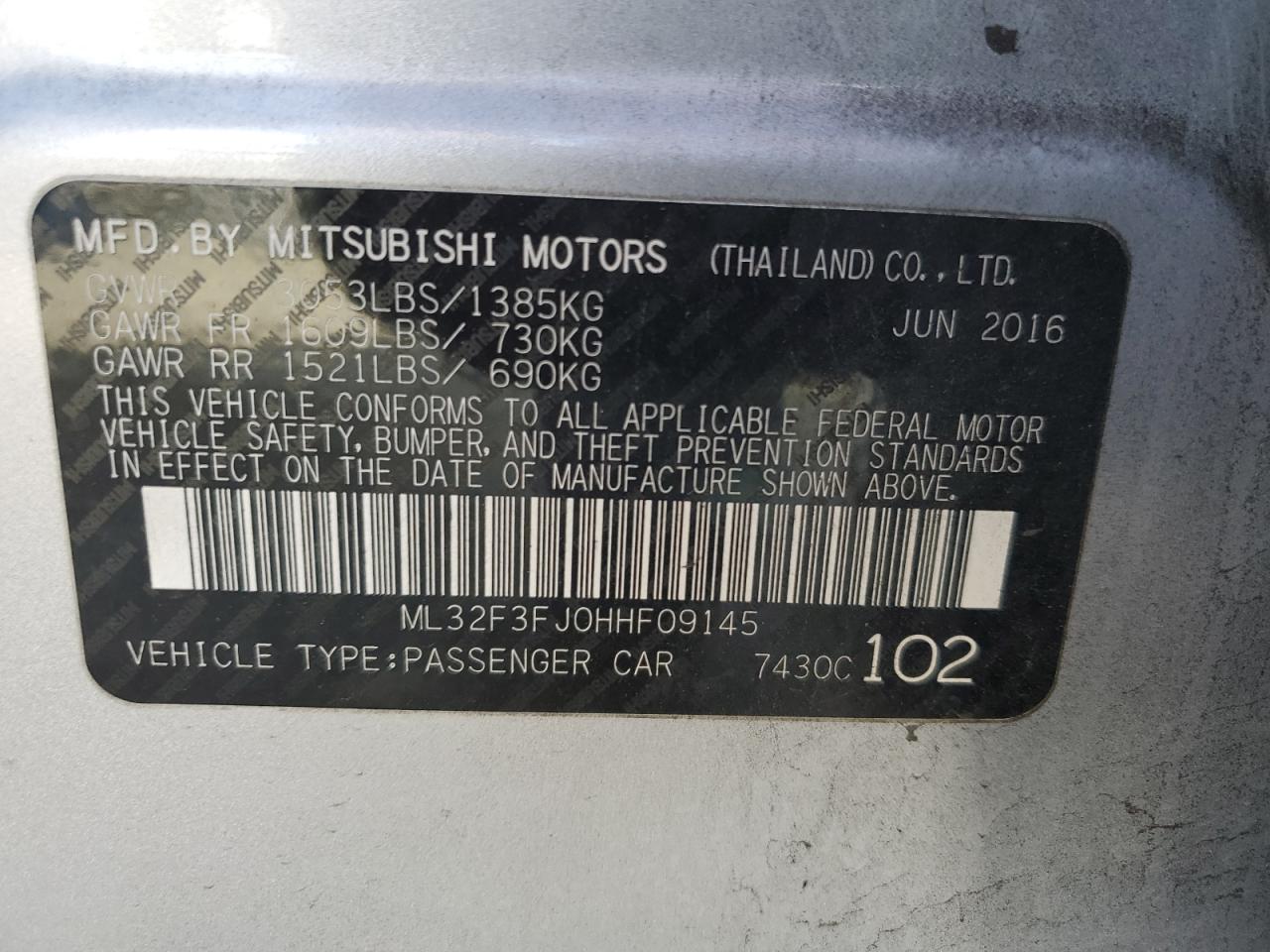 2017 Mitsubishi Mirage - Image 12