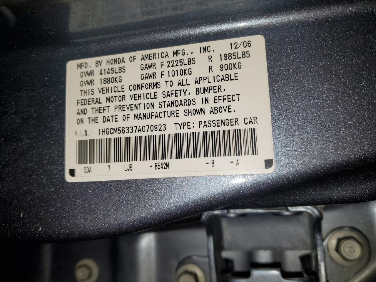 2007 Honda Accord - Image 15