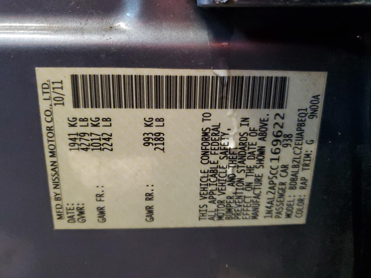 2012 Nissan Altima - Image 12