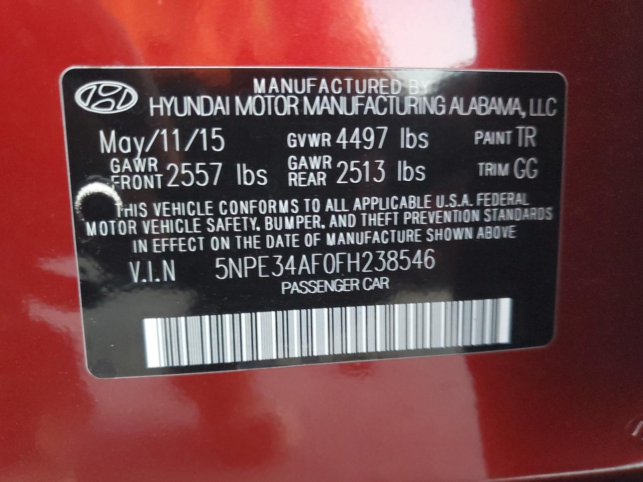 2015 Hyundai Sonata - Image 14