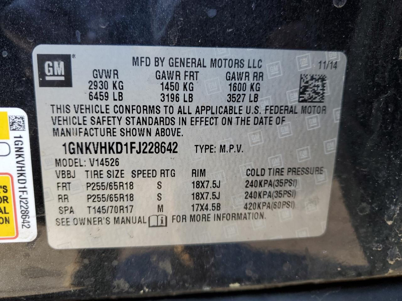 2015 Chevrolet Traverse - Image 14