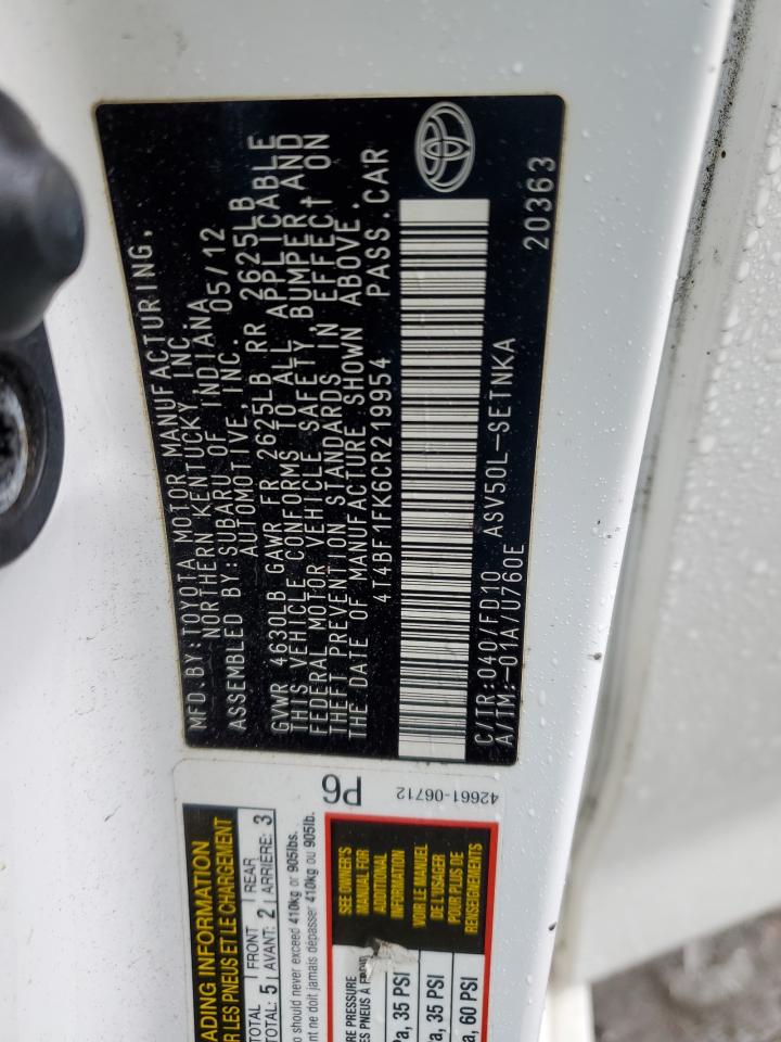 2012 Toyota Camry - Image 12
