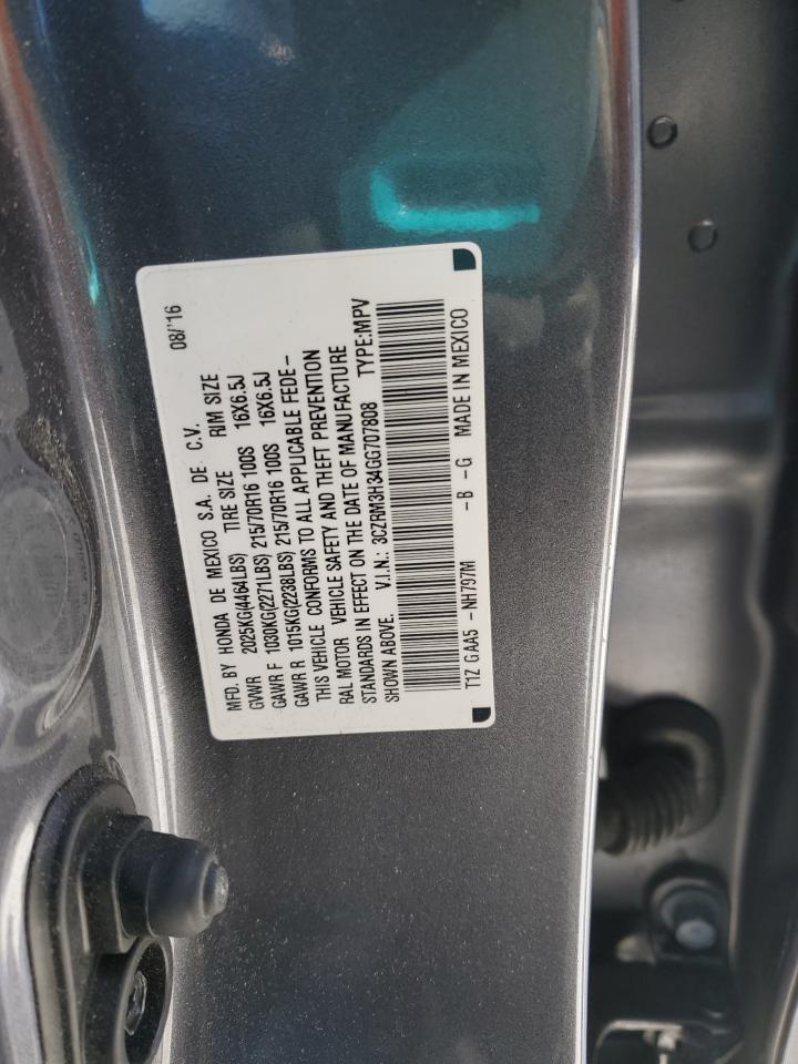 3CZRM3H34GG707808 HONDA CRV 2016