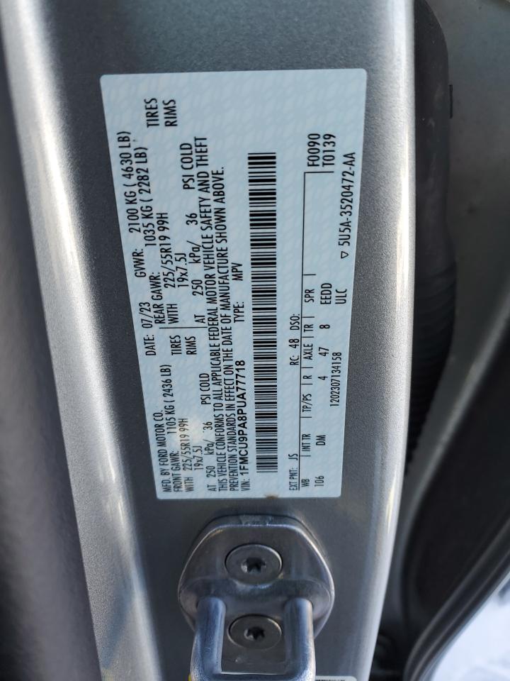 1FMCU9PA8PUA77718 FORD ESCAPE ST 2023