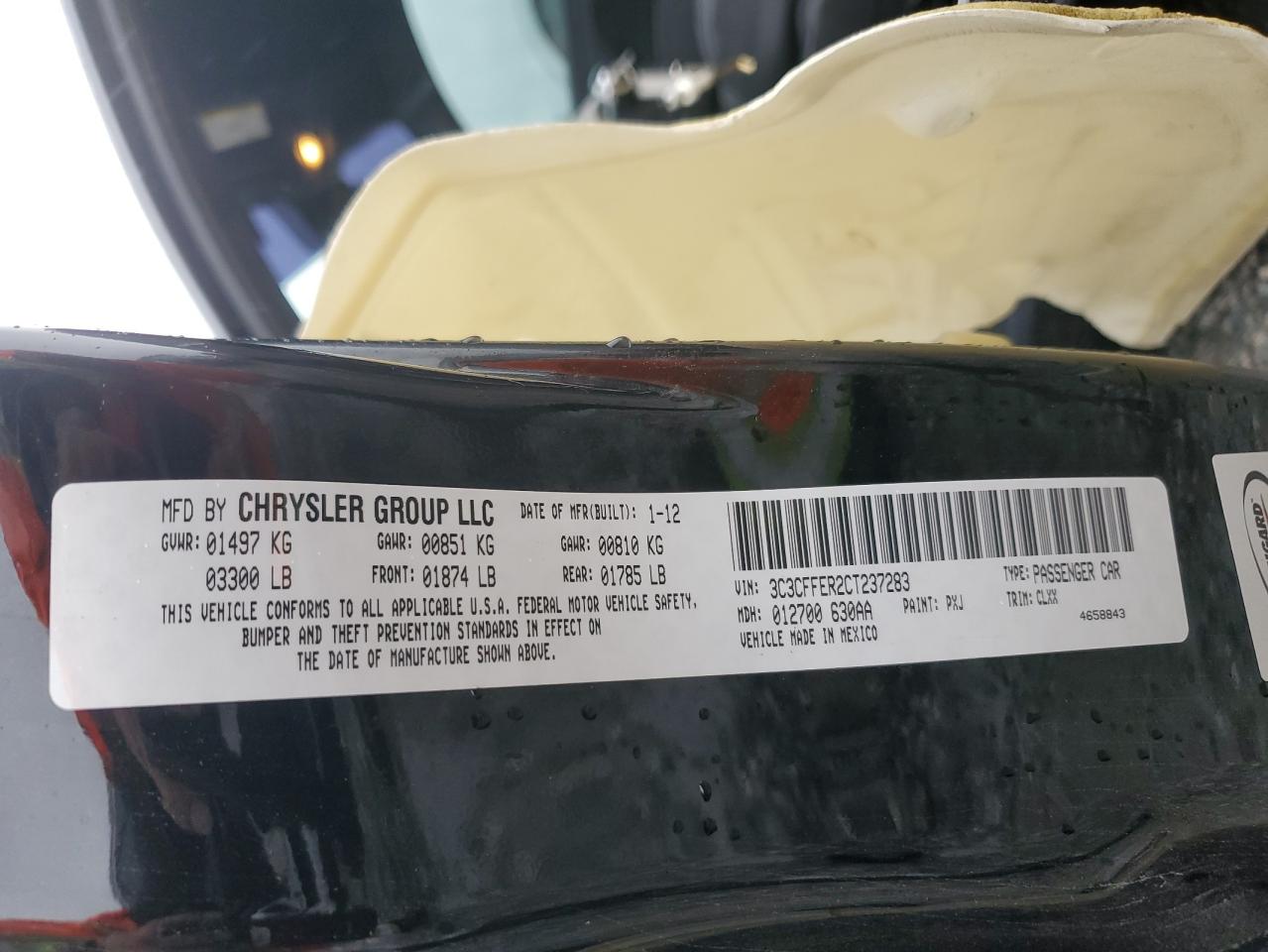 2012 Fiat 500 - Image 13