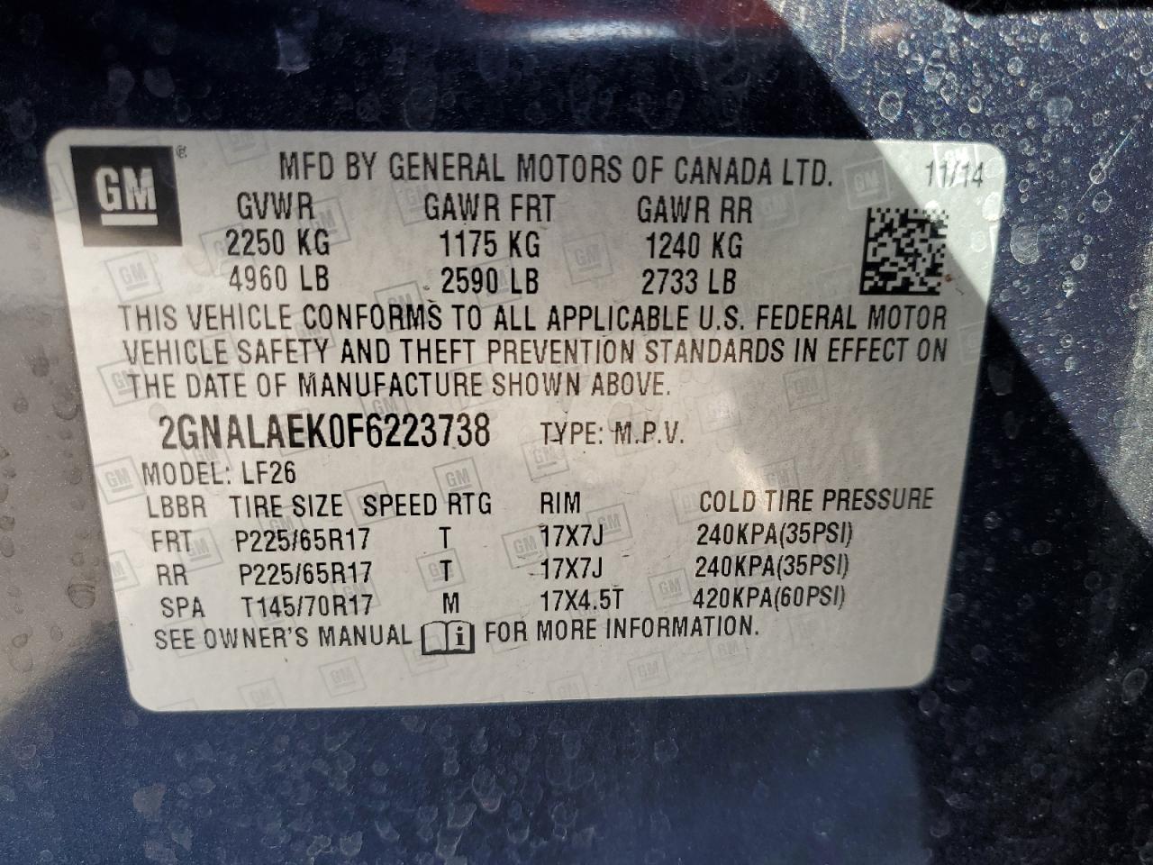 2015 Chevrolet Equinox - Image 15
