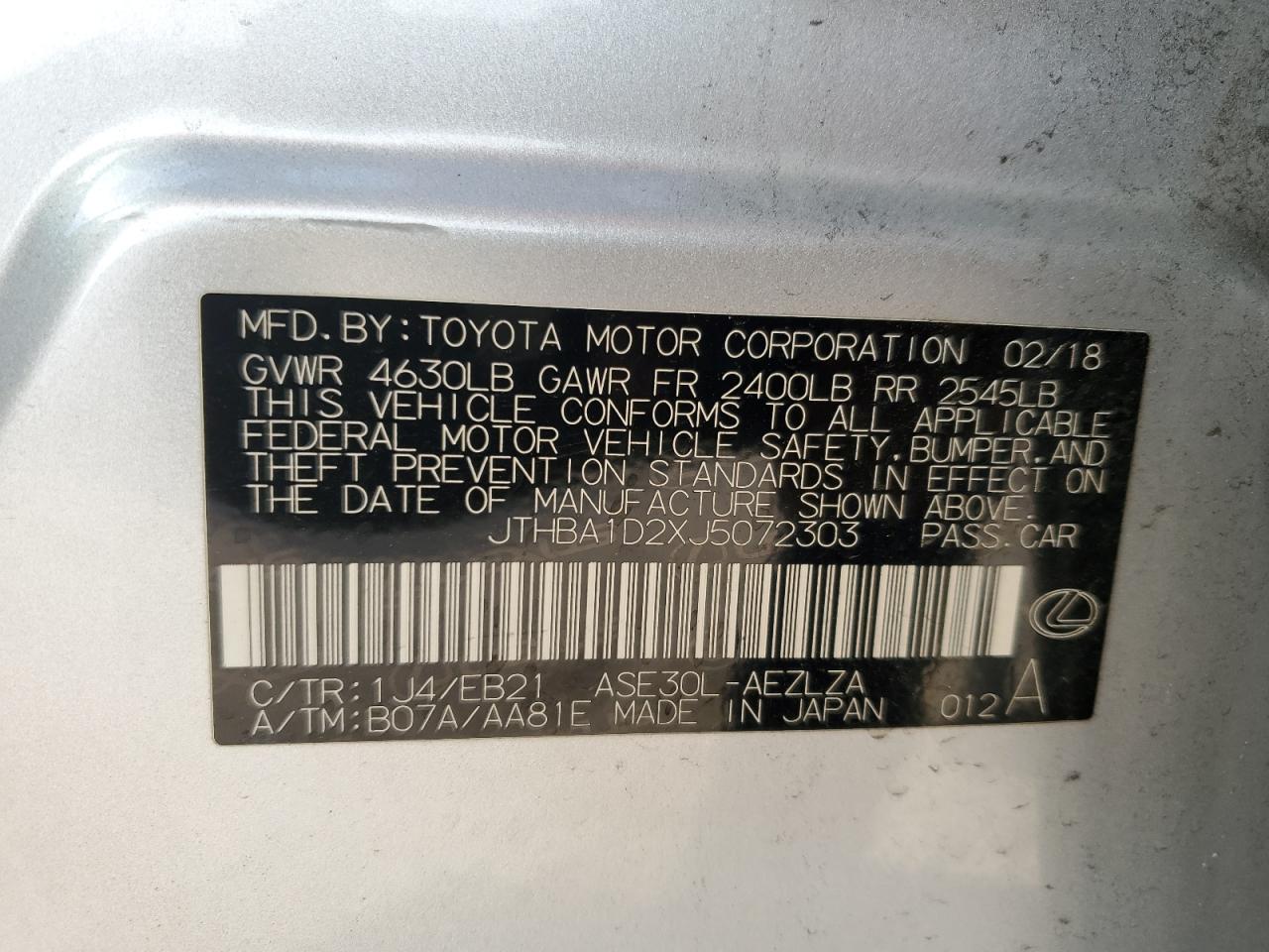 2018 Lexus IS - Image 13
