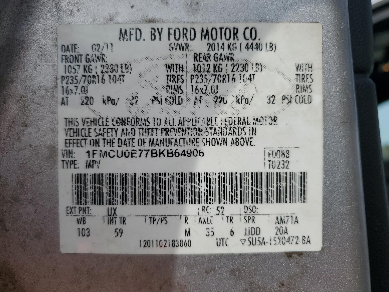 2011 Ford Escape - Image 13