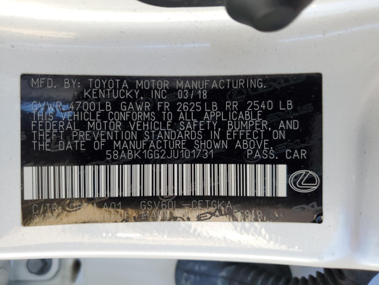 2018 Lexus ES - Image 14