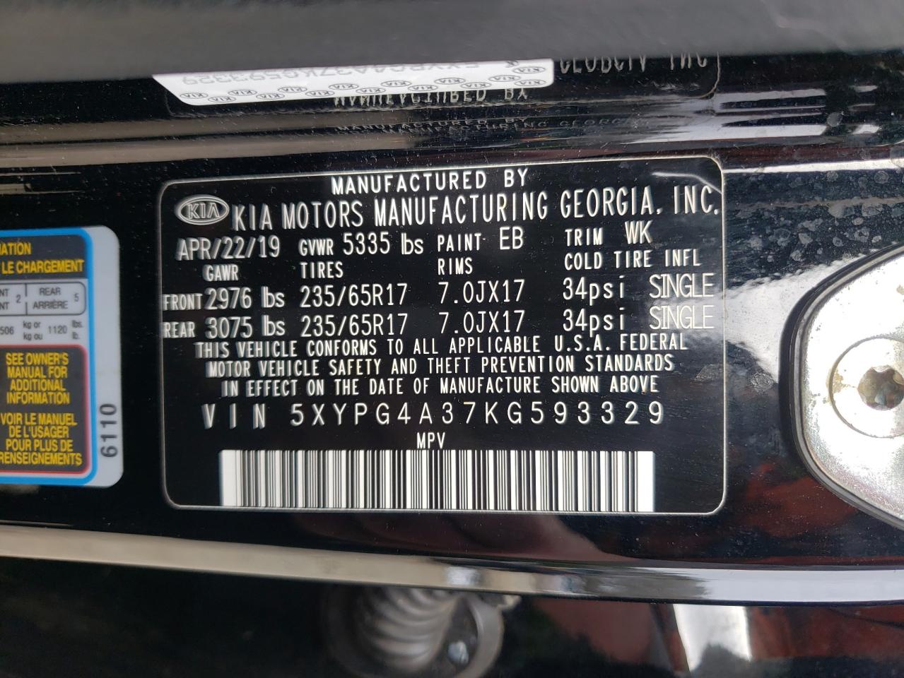 2019 Kia Sorento - Image 13