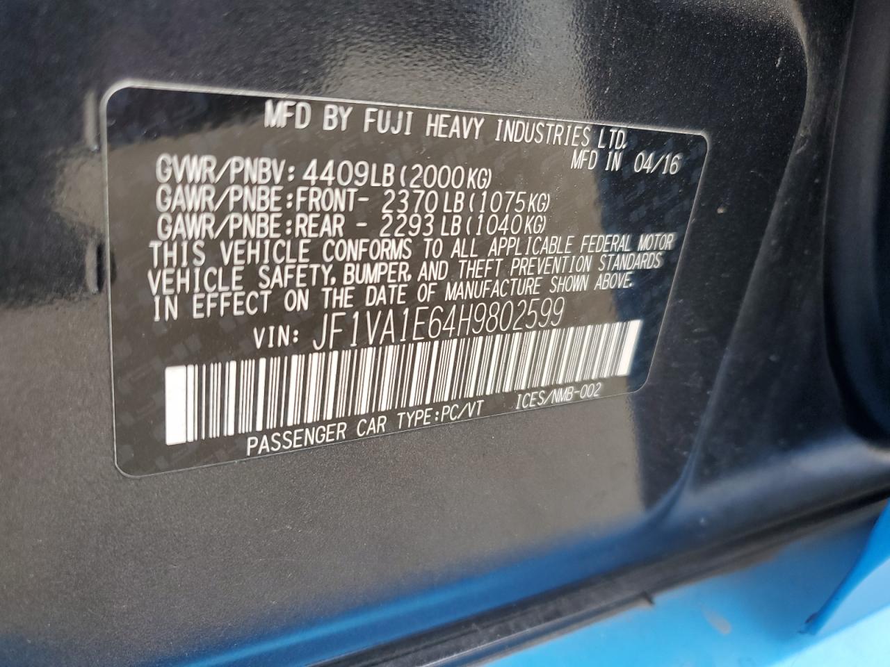 2017 Subaru WRX - Image 13