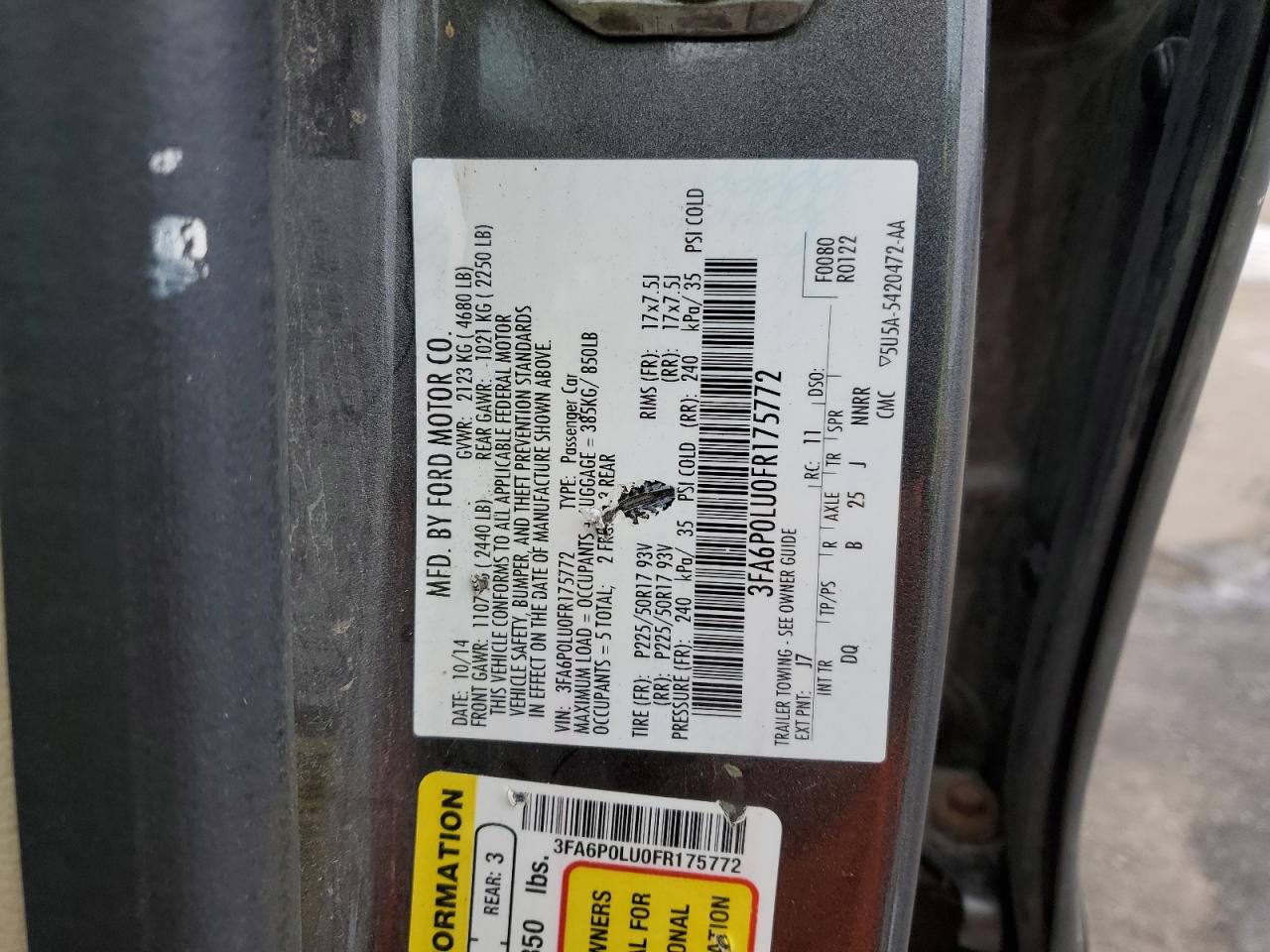 2015 Ford Fusion - Image 12