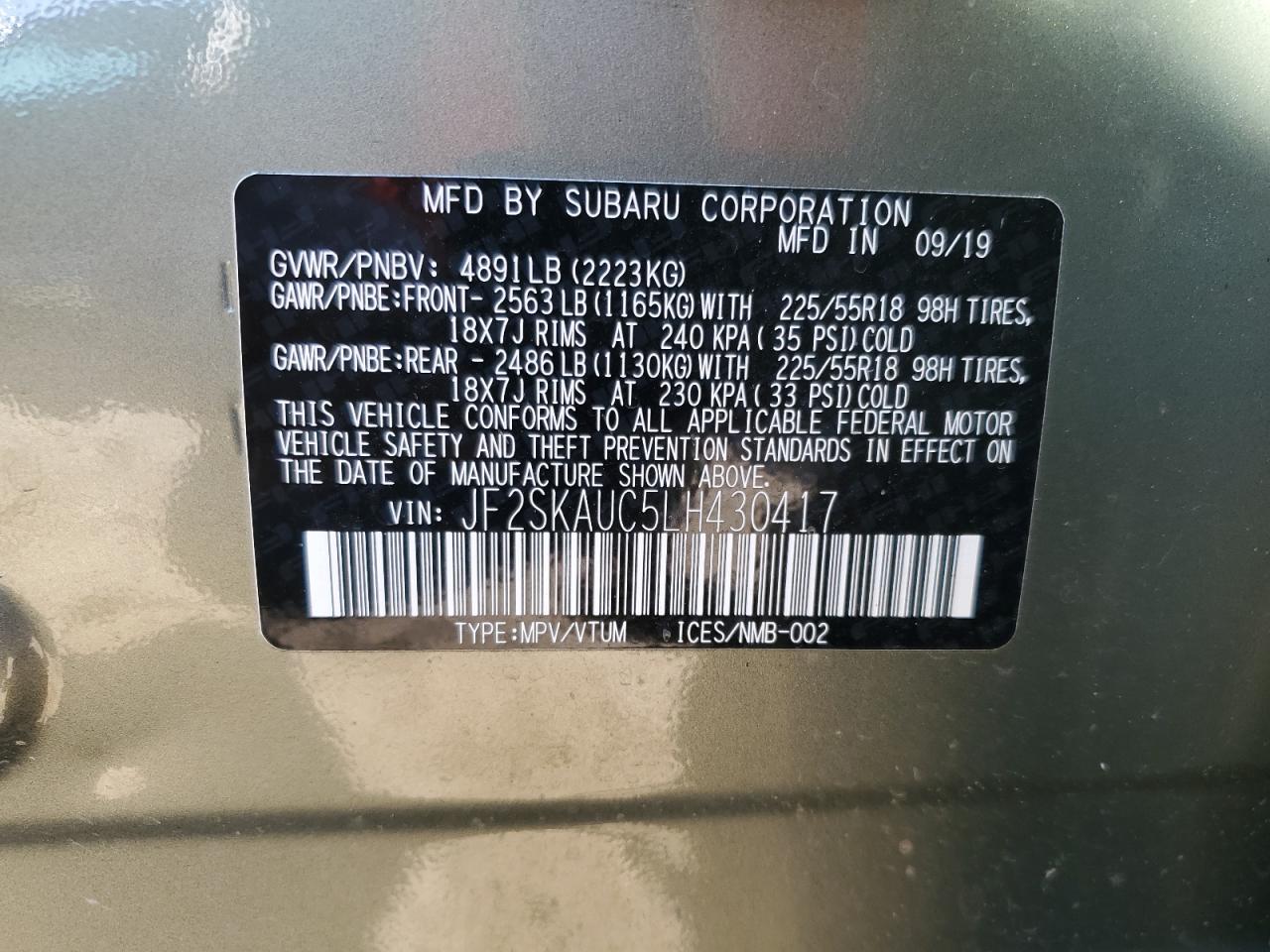 2020 Subaru Forester - Image 13
