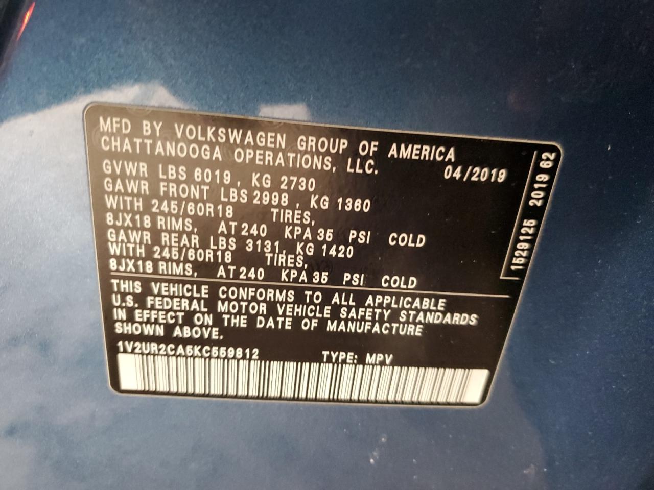2019 Volkswagen Atlas - Image 14