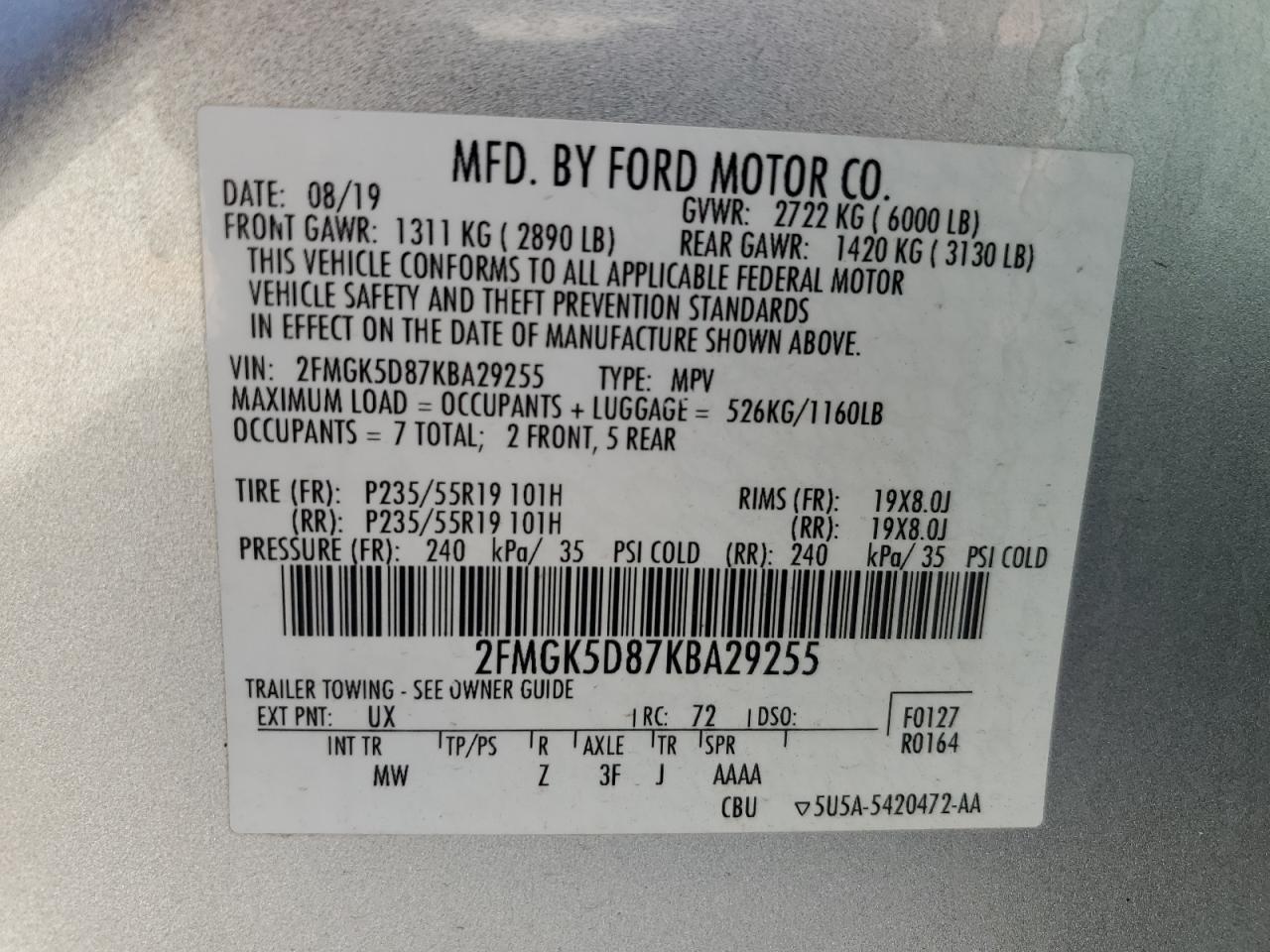 2019 Ford Flex - Image 14