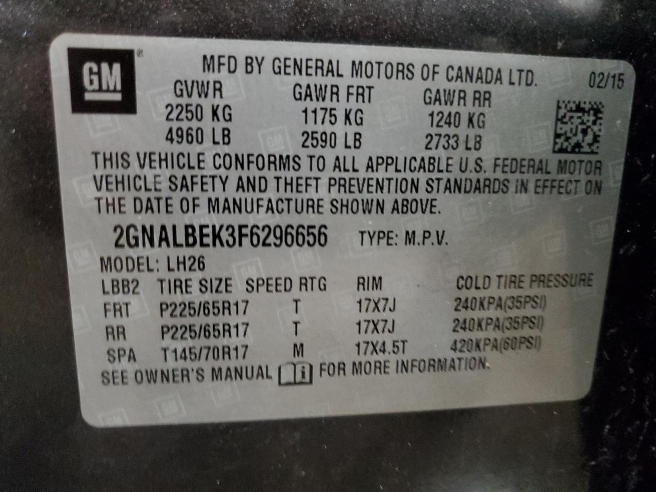 2015 Chevrolet Equinox - Image 15