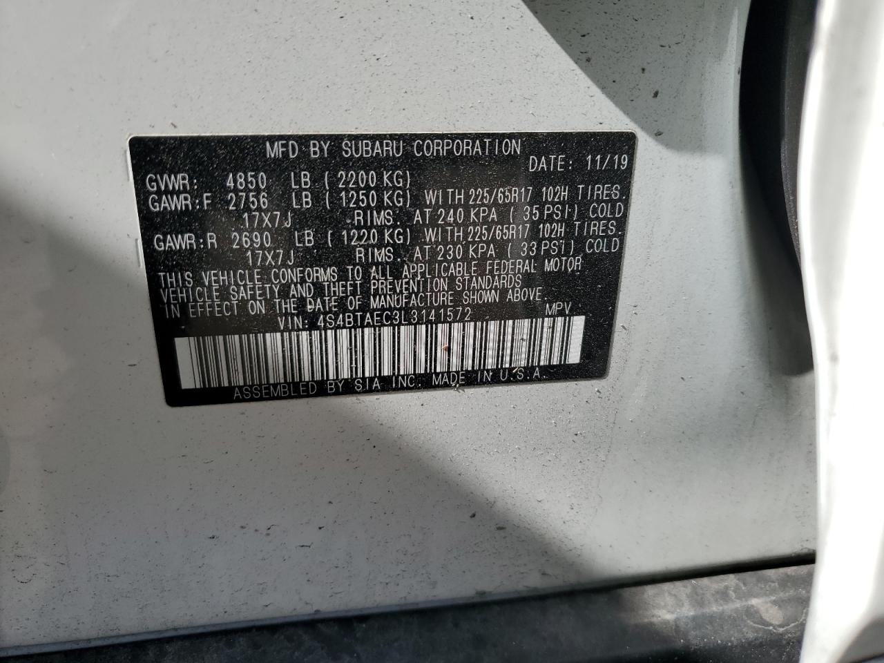 2020 Subaru Outback - Image 15