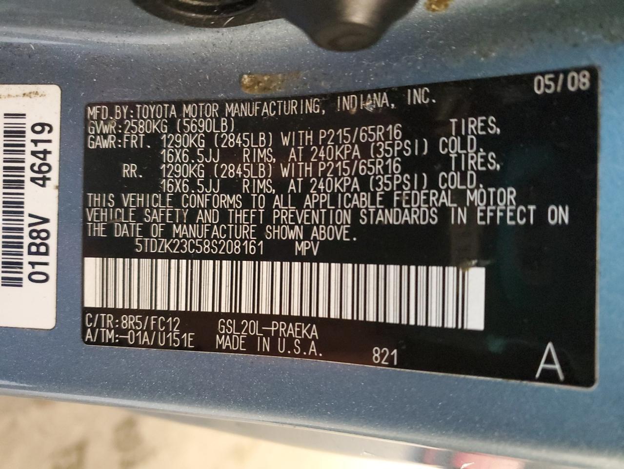 2008 Toyota Sienna - Image 13