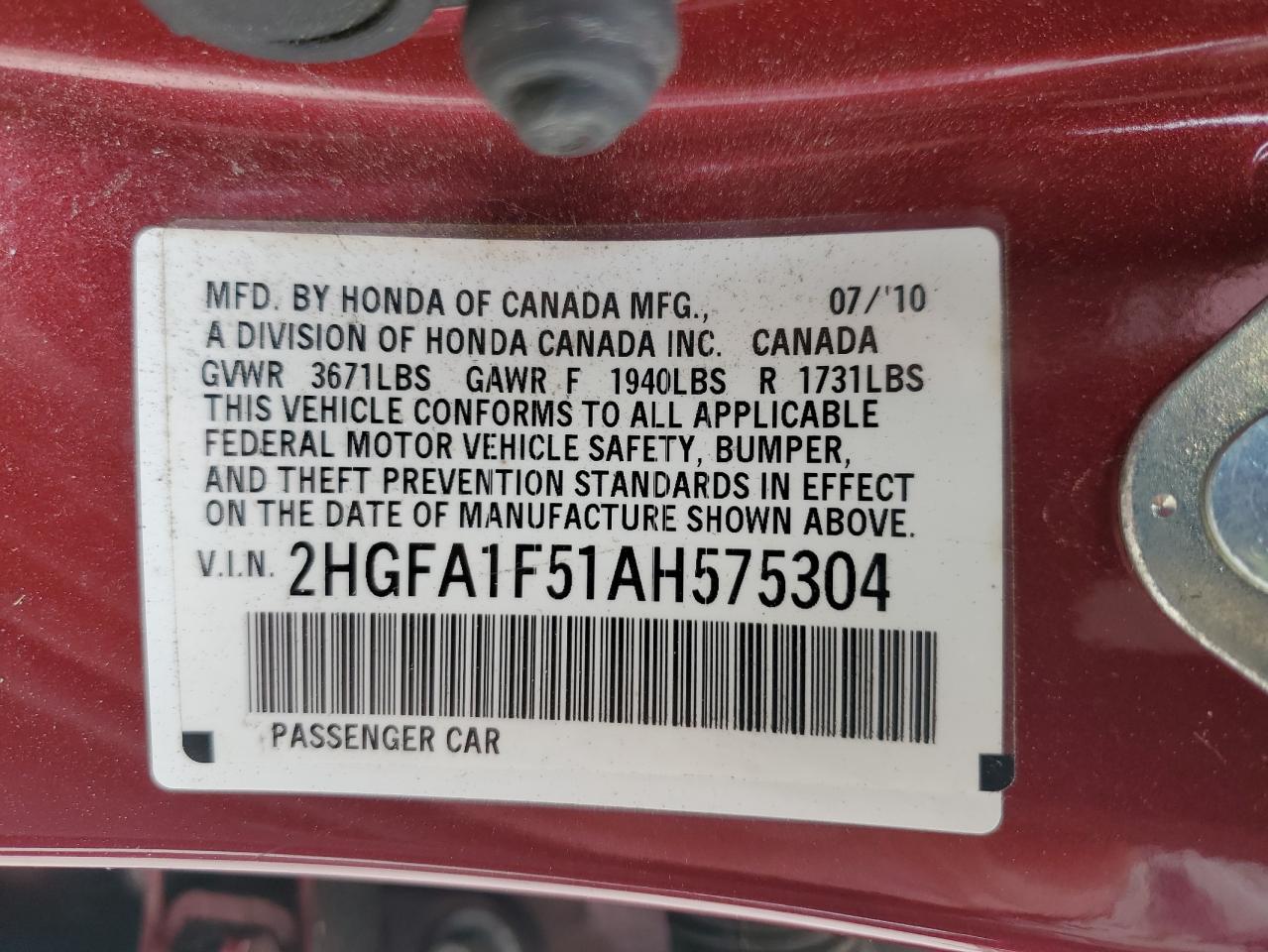 2010 Honda Civic - Image 12