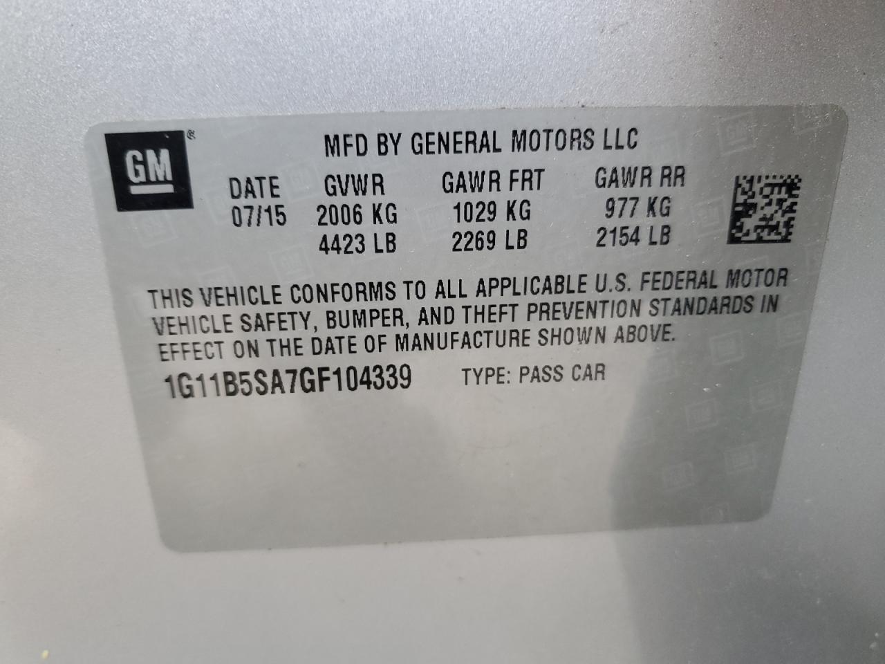 2016 Chevrolet Malibu - Image 13