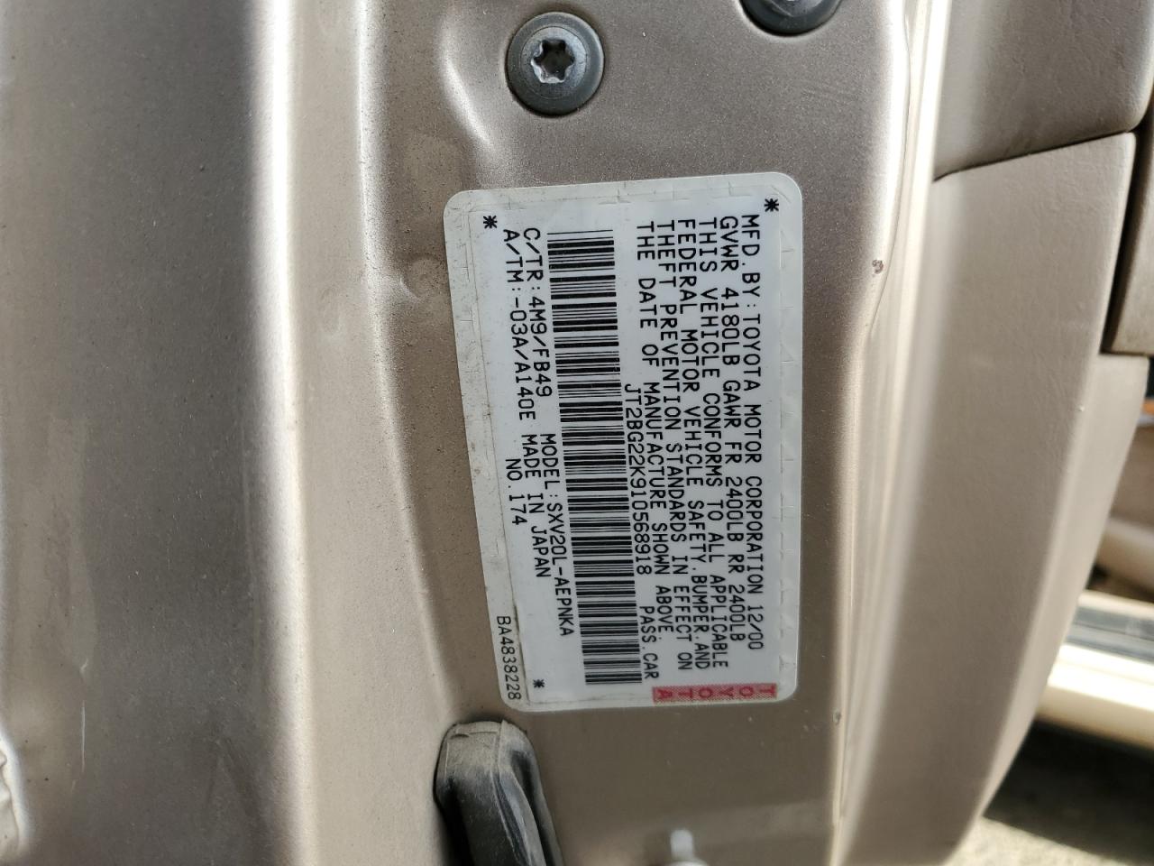 2001 Toyota Camry - Image 12