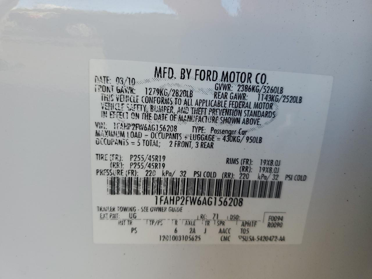 2010 Ford Taurus - Image 12