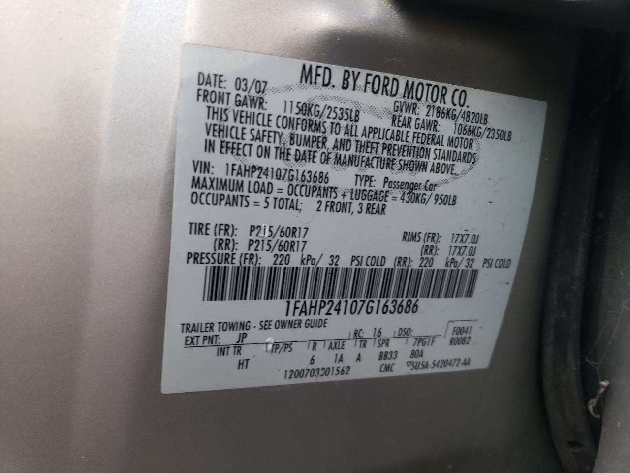 2007 Ford Five Hundred - Image 12