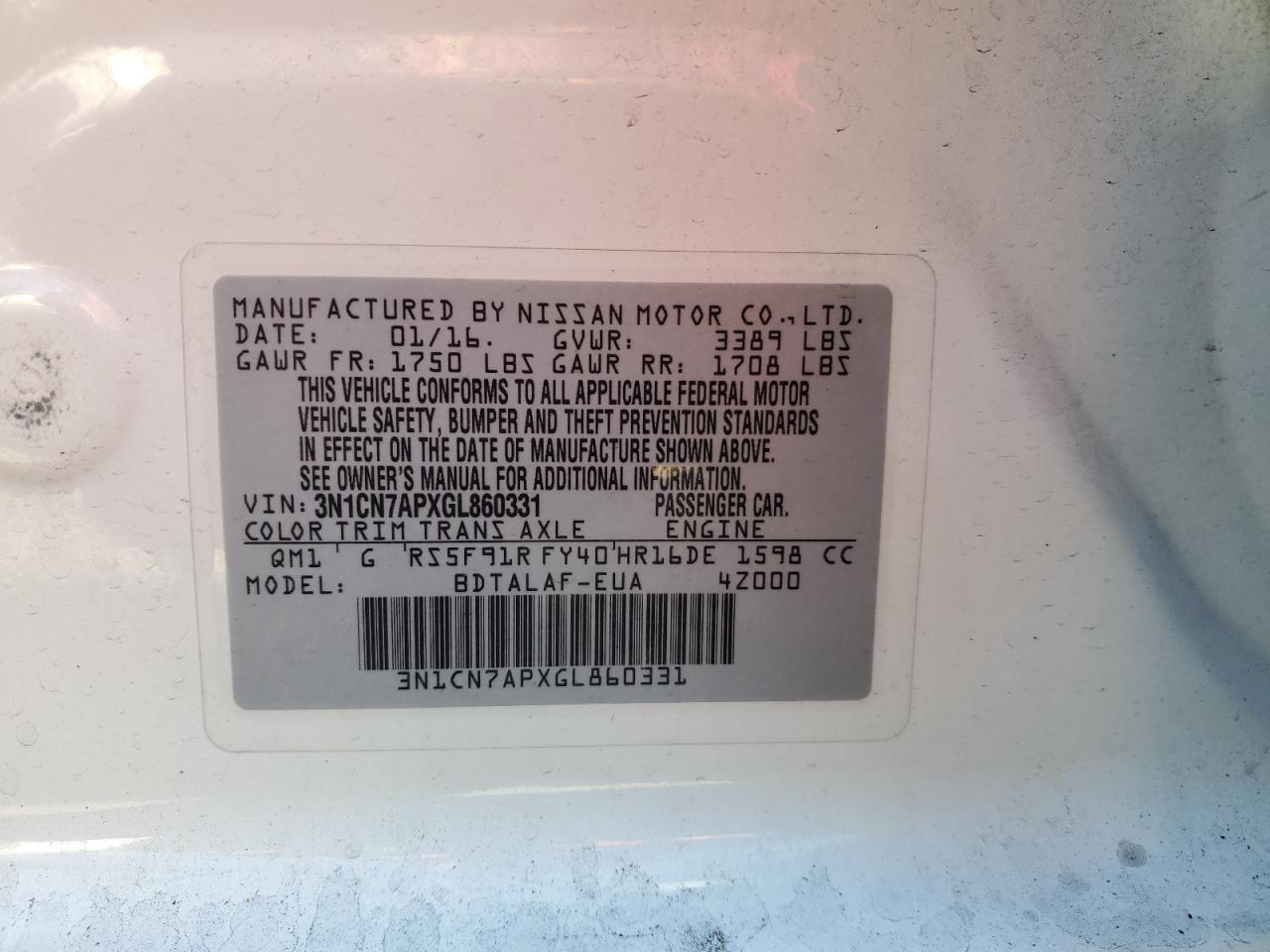 2016 Nissan Versa - Image 12
