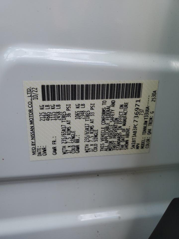 5N1BT3AB3PC736971 NISSAN ROGUE 2023