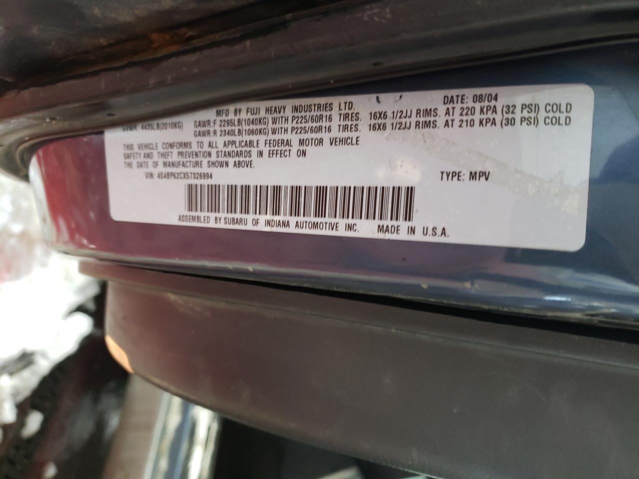 2005 Subaru Legacy - Image 12