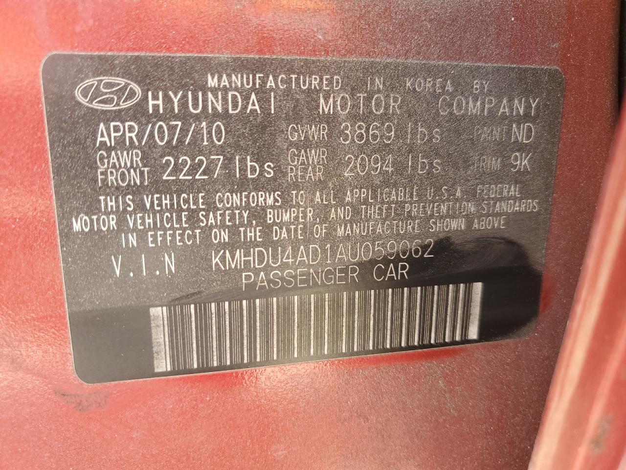 2010 Hyundai Elantra - Image 12