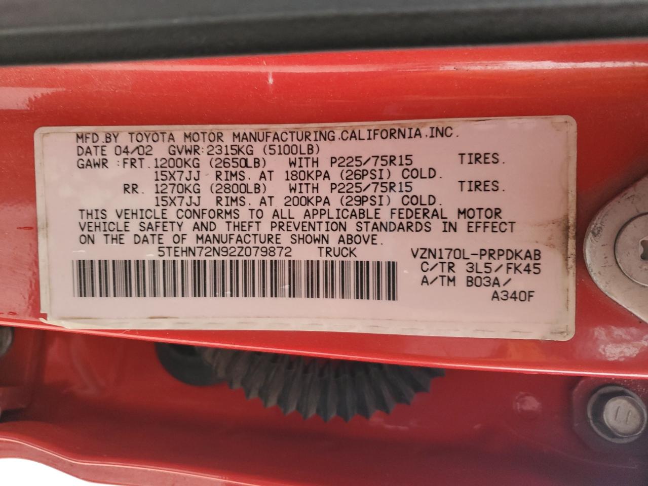 2002 Toyota Tacoma - Image 13